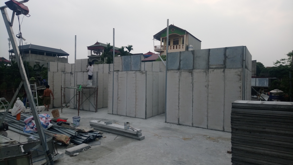 Biệt thự nhà vường, diện tích 160m2 sàn/P8 